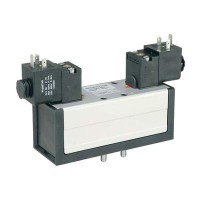 Valva pneumatica ISO5599-1 5/3 Dubla Actionare Electrica - Centru-Închis seria DX-616-BL49 ISOMAX Parker